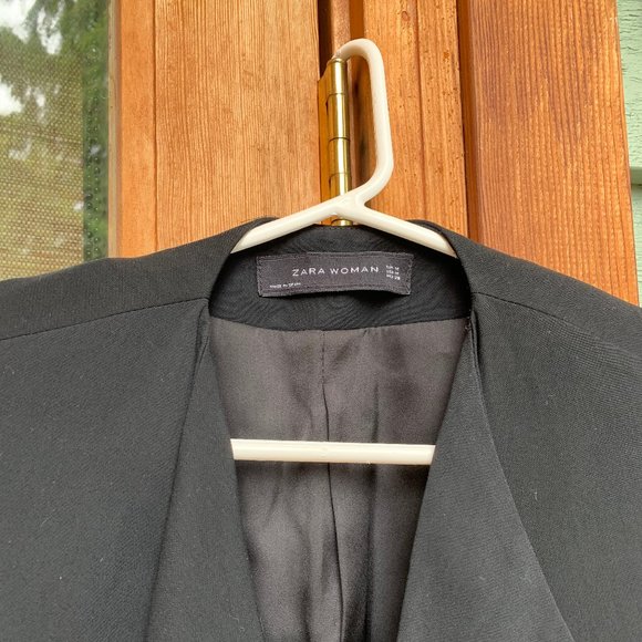 Zara Black Cut Away Draped Vest - Picture 5 of 5